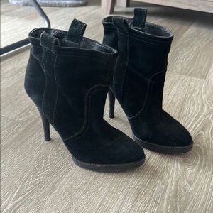 BCBGeneration Jayda Block Heel Black Westwern Booties